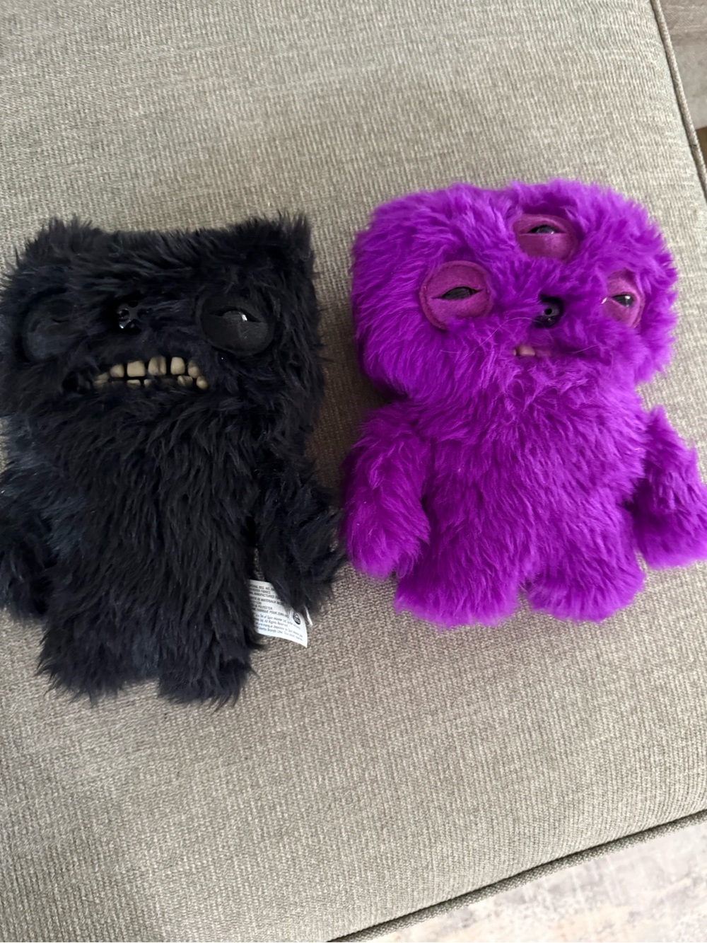 Zuru Fart Face Fuggler Set of 2 Ugly Monster Plush